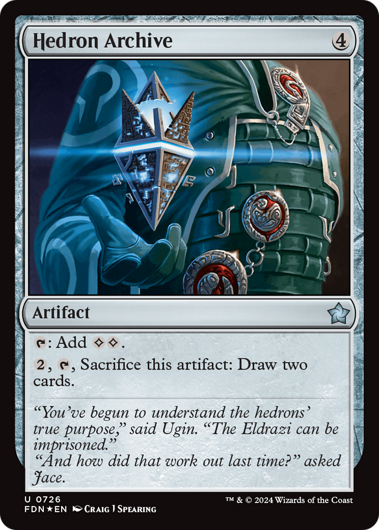 Hedron Archive - Uncommon Artifact card from Foundations