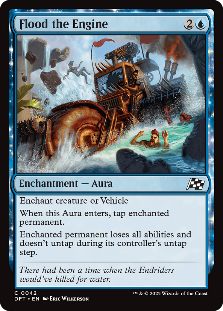 Flood the Engine - Common Enchantment — Aura card from Aetherdrift