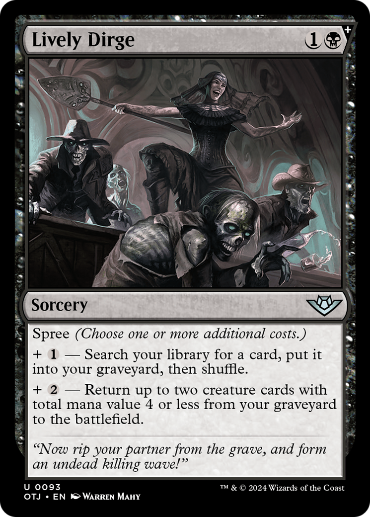 Lively Dirge - Uncommon Sorcery card from Outlaws of Thunder Junction