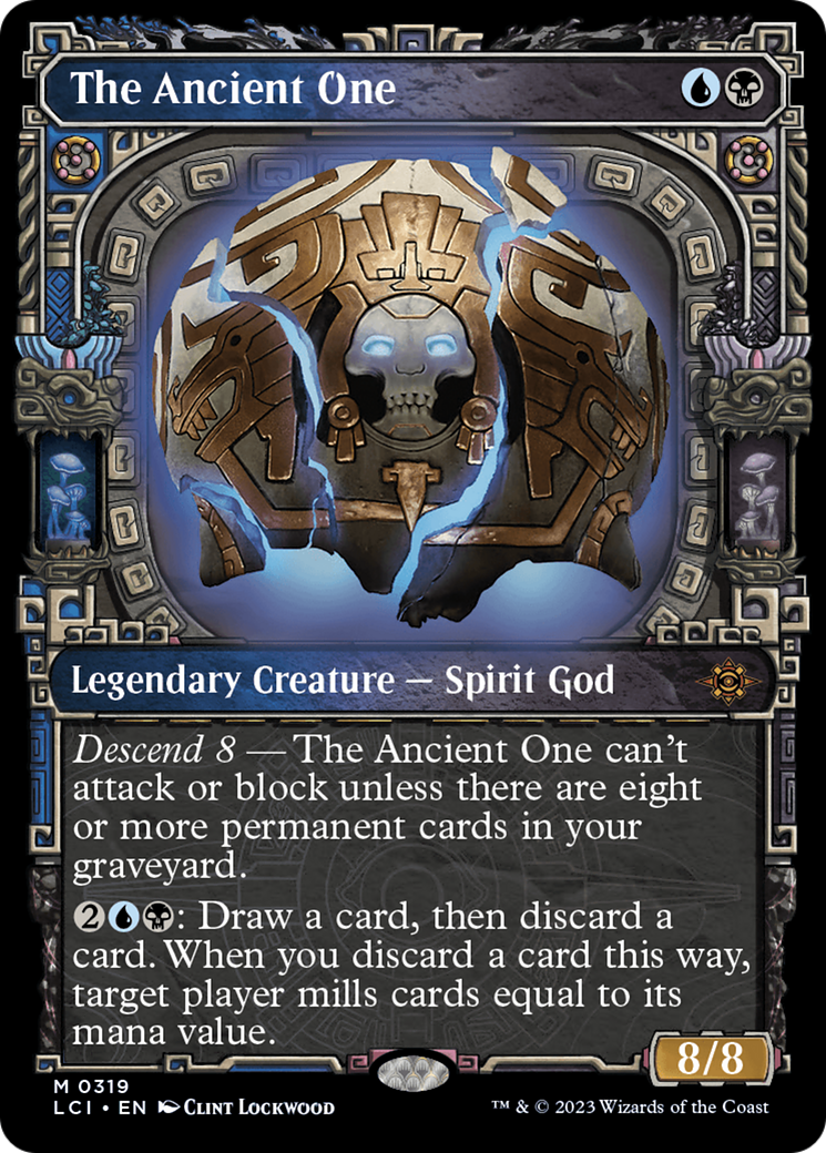 The Ancient One - Mythic Legendary Creature — Spirit God card from The Lost Caverns of Ixalan