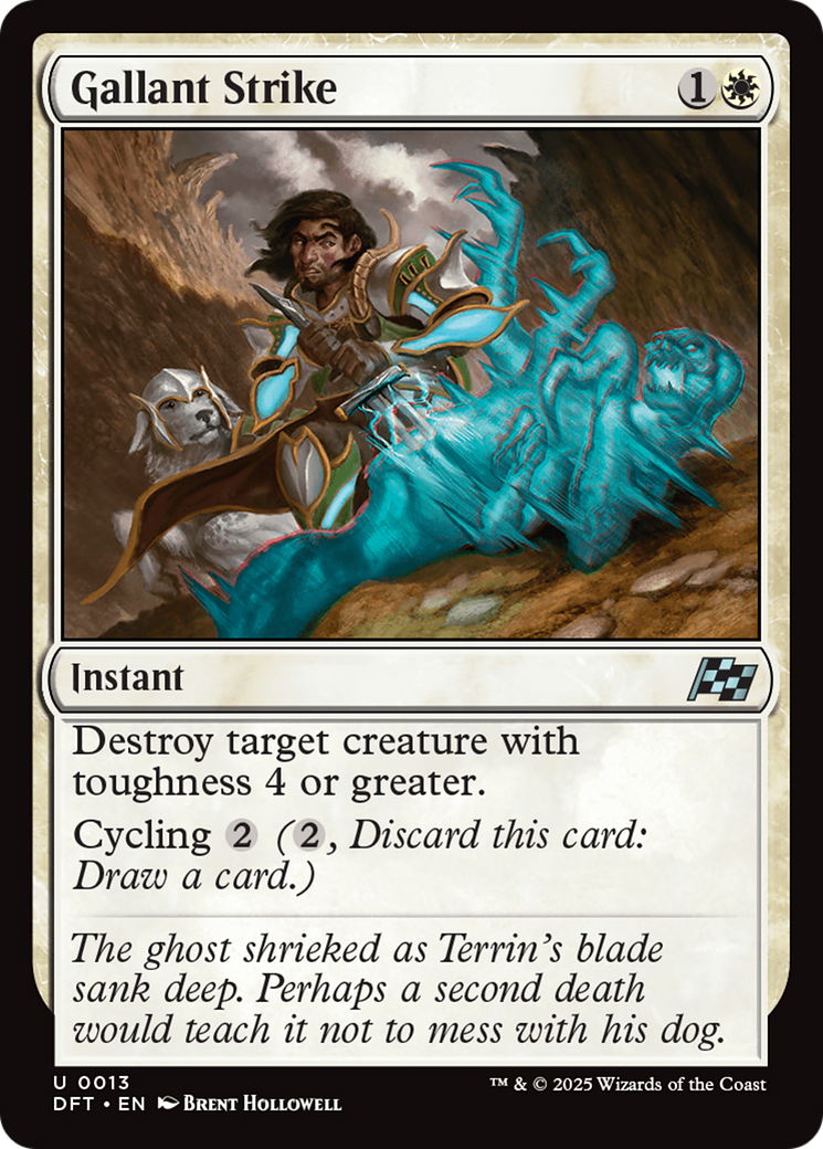 Gallant Strike - Uncommon Instant card from Aetherdrift