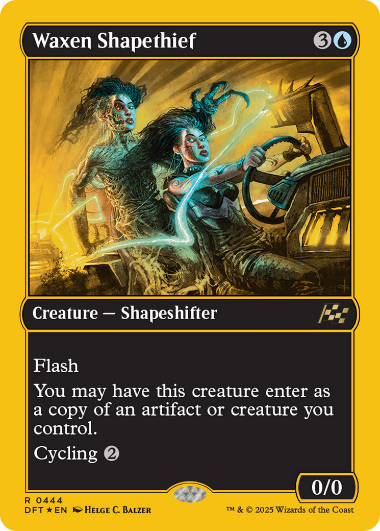Waxen Shapethief - Rare Creature — Shapeshifter card from Aetherdrift