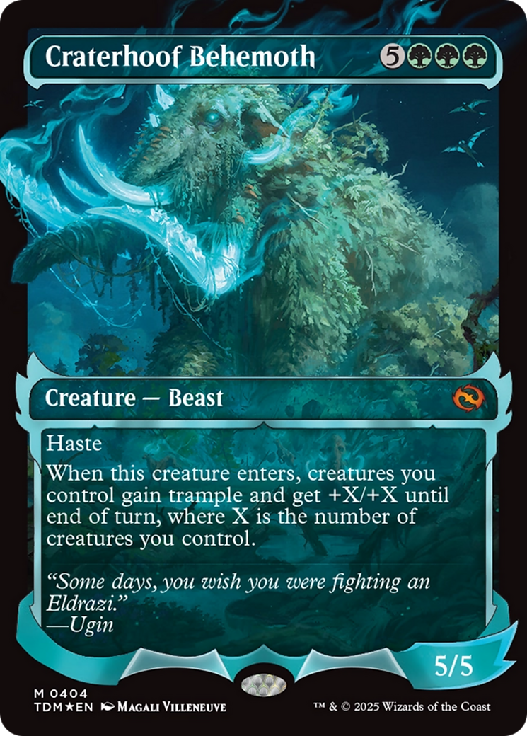 Craterhoof Behemoth - Mythic Creature — Beast card from Tarkir: Dragonstorm