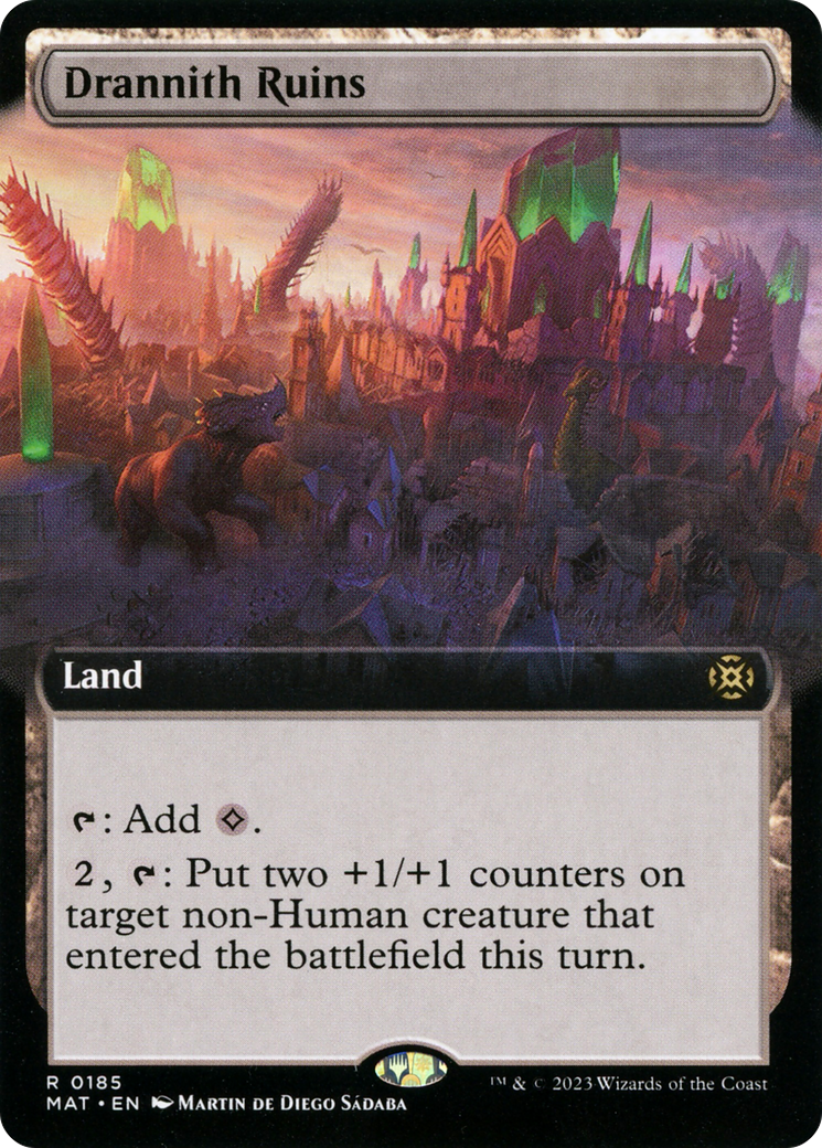 Drannith Ruins - Rare Land card from March of the Machine: The Aftermath