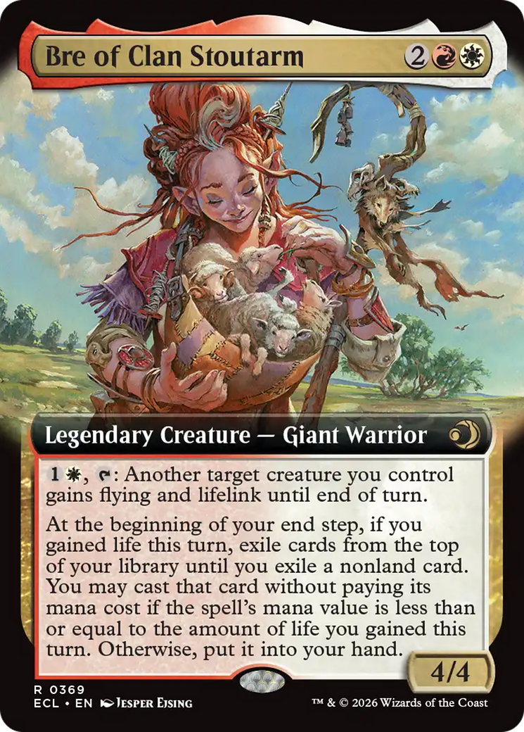 Bre of Clan Stoutarm - Rare Legendary Creature — Giant Warrior card from Lorwyn Eclipsed