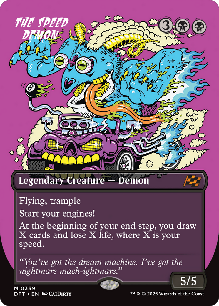 The Speed Demon - Mythic Legendary Creature — Demon card from Aetherdrift