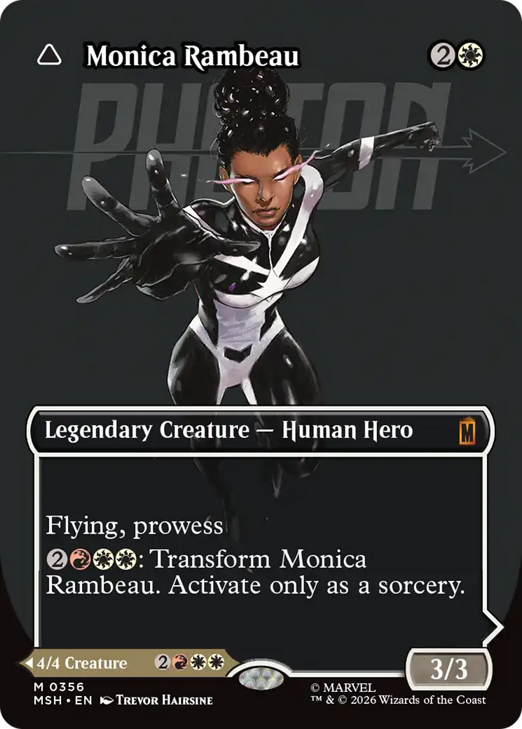 Monica Rambeau // Photon, Living Light - Mythic Legendary Creature — Human Hero card from Marvel Super Heroes