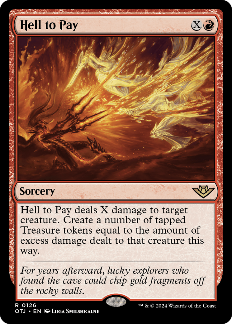 Hell to Pay - Rare Sorcery card from Outlaws of Thunder Junction