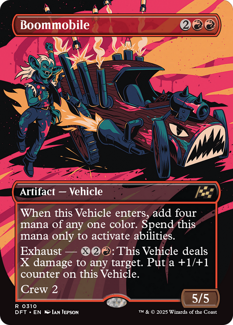 Boommobile - Rare Artifact — Vehicle card from Aetherdrift