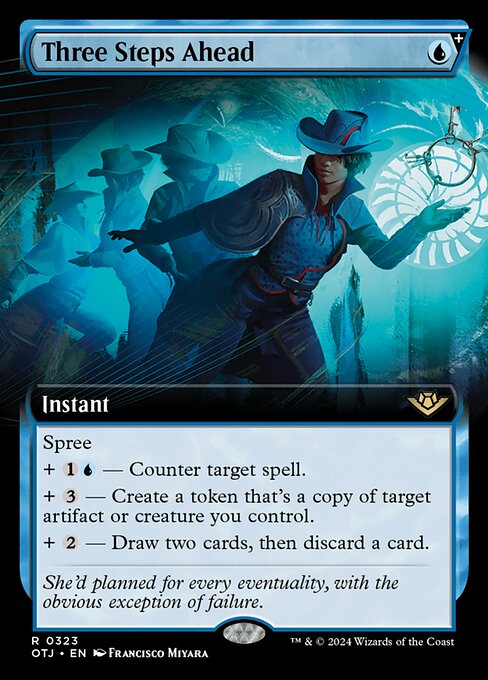Three Steps Ahead - Rare card from Outlaws of Thunder Junction