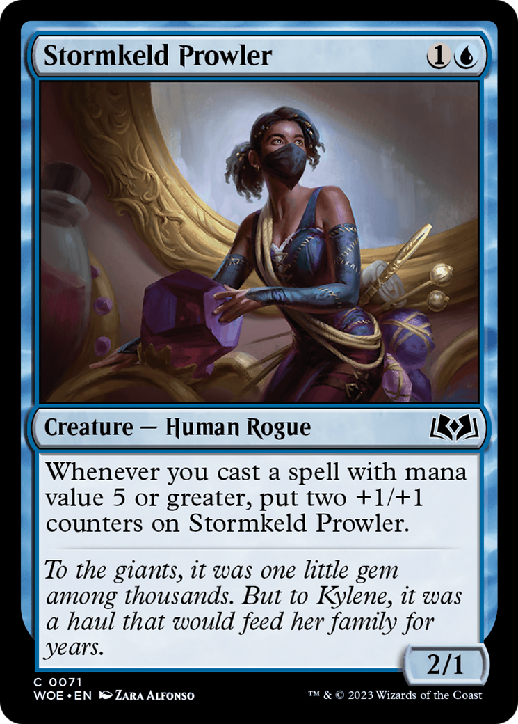 Stormkeld Prowler - Common Creature — Human Rogue card from Wilds of Eldraine