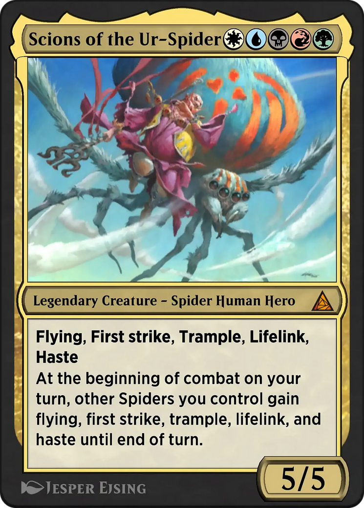 Cosmic Spider-Man - Mythic Legendary Creature — Spider Human Hero card from Through the Omenpaths