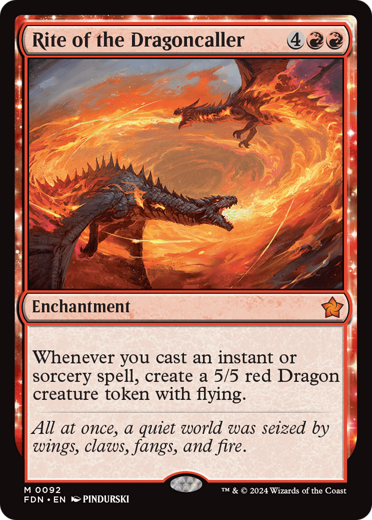 Rite of the Dragoncaller - Mythic Enchantment card from Foundations