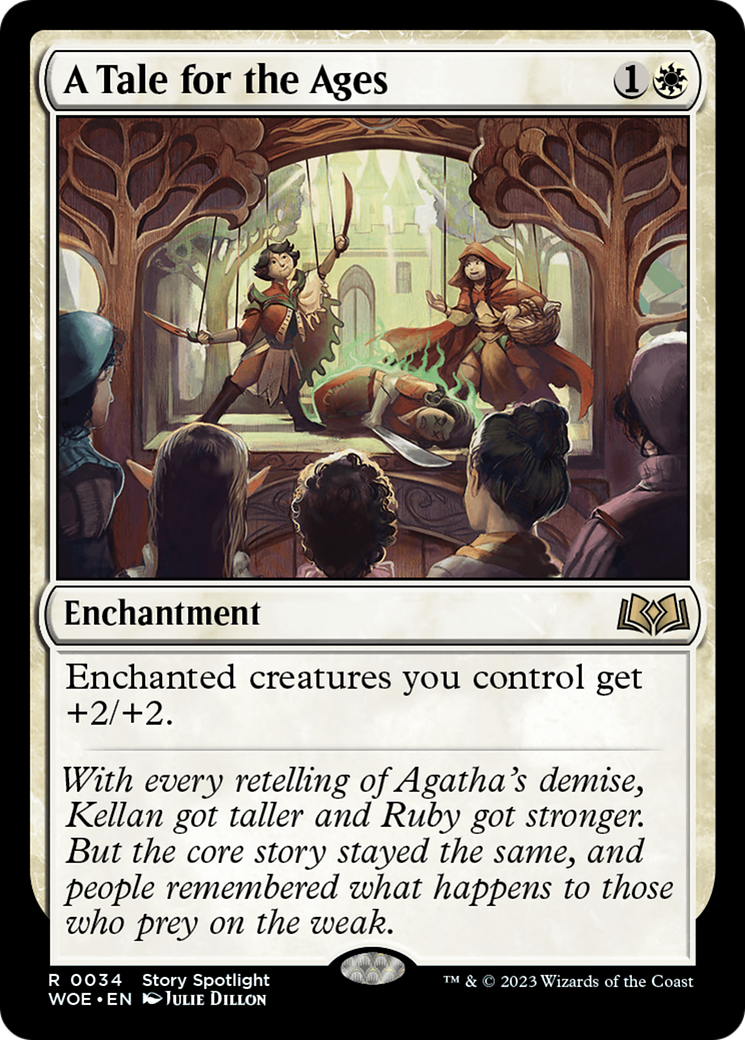 A Tale for the Ages - Rare Enchantment card from Wilds of Eldraine