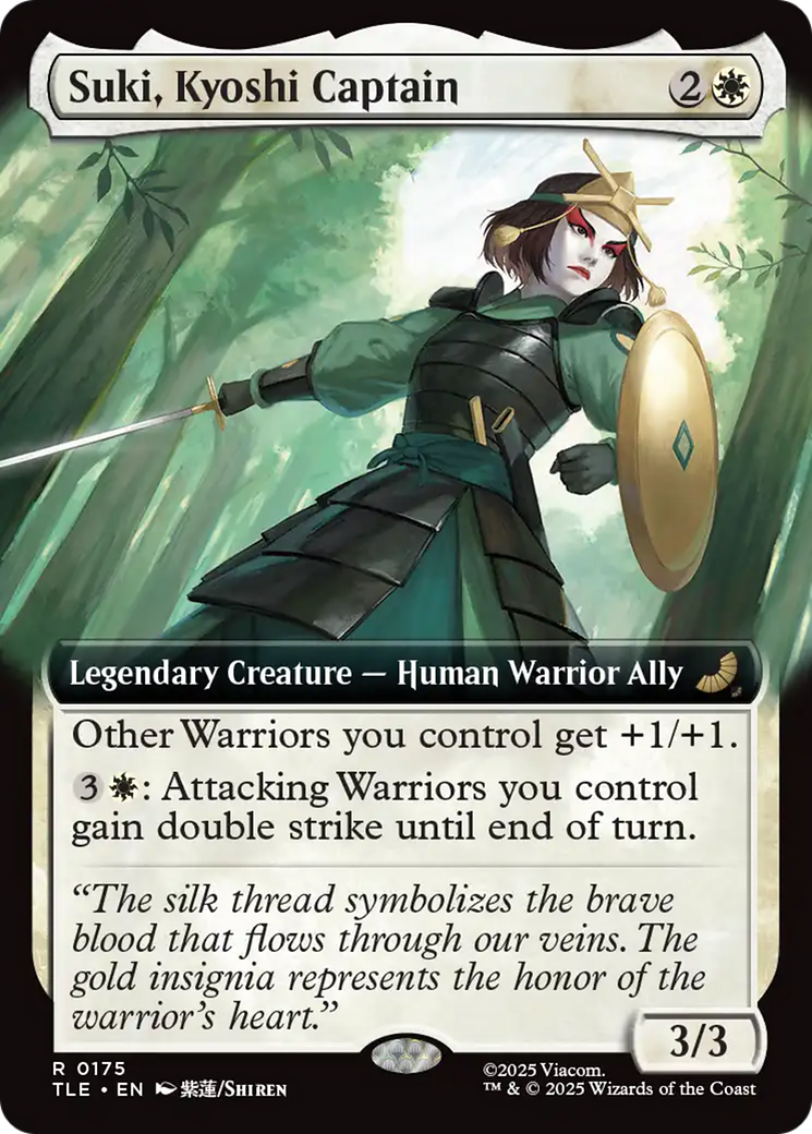 Suki, Kyoshi Captain - Rare Legendary Creature — Human Warrior Ally card from Avatar: The Last Airbender Eternal