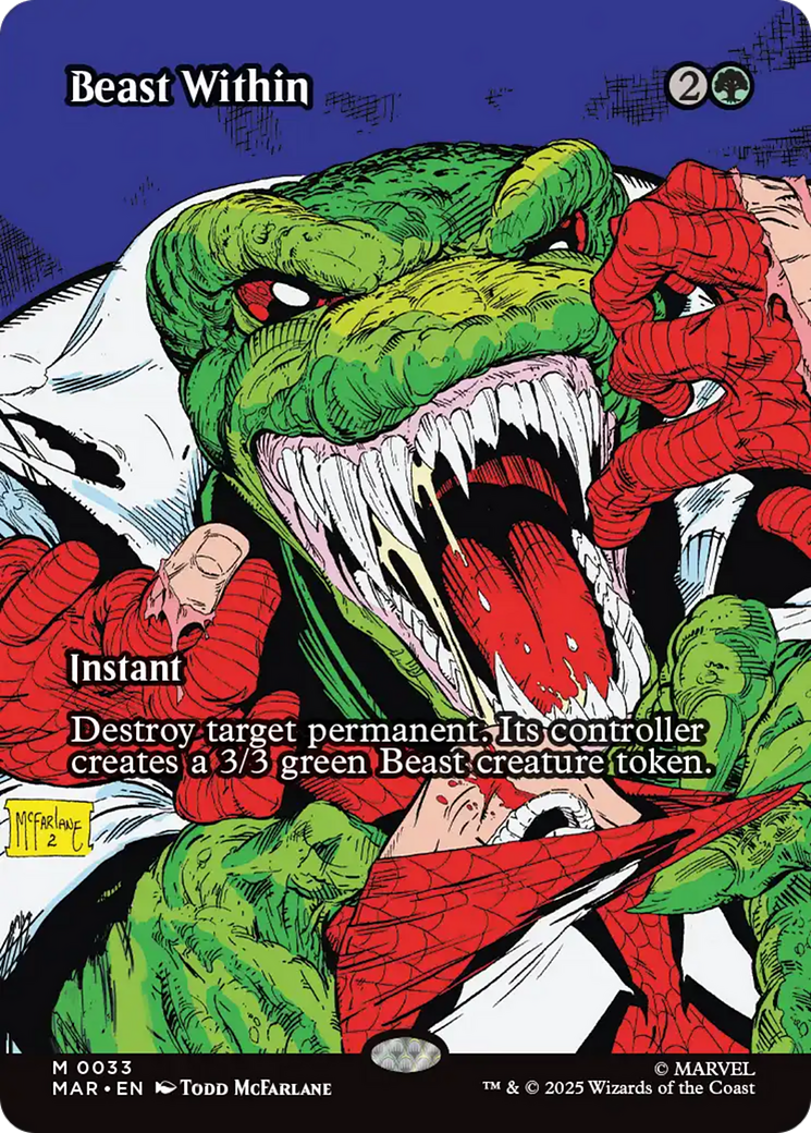 Beast Within - Mythic Instant card from Marvel Universe