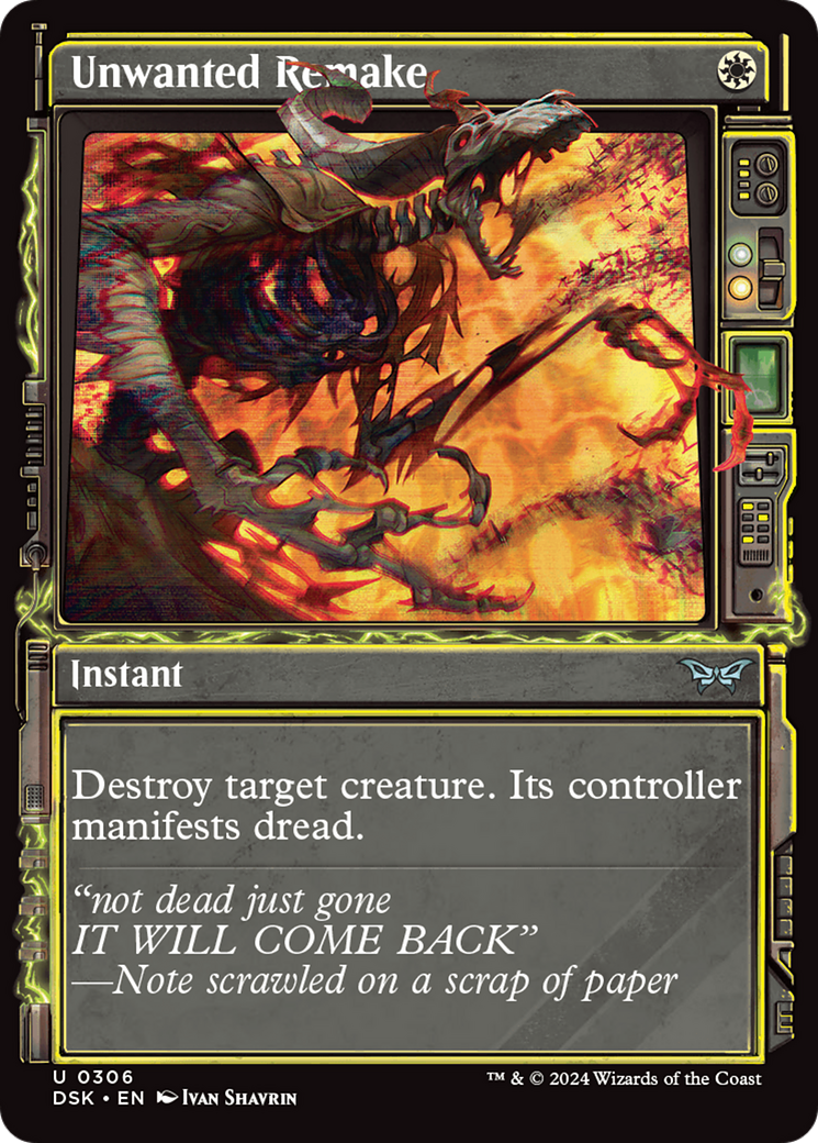 Unwanted Remake - Uncommon Instant card from Duskmourn: House of Horror