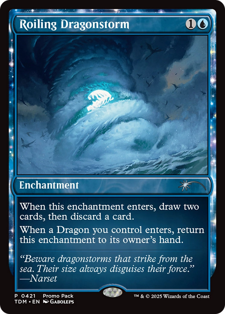 Roiling Dragonstorm - Enchantment used in Temur main decks