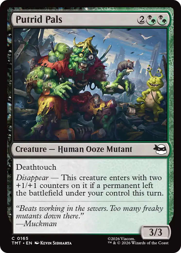 Putrid Pals - Common Creature — Human Ooze Mutant card from Teenage Mutant Ninja Turtles
