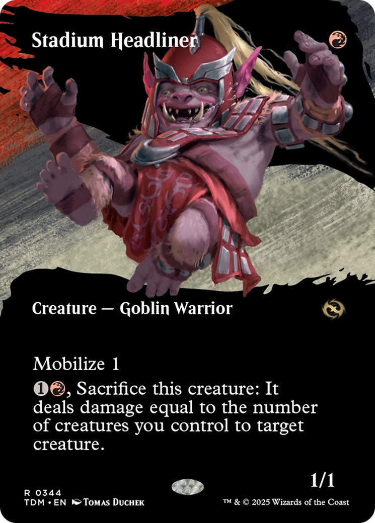 Stadium Headliner - Rare Creature — Goblin Warrior card from Tarkir: Dragonstorm