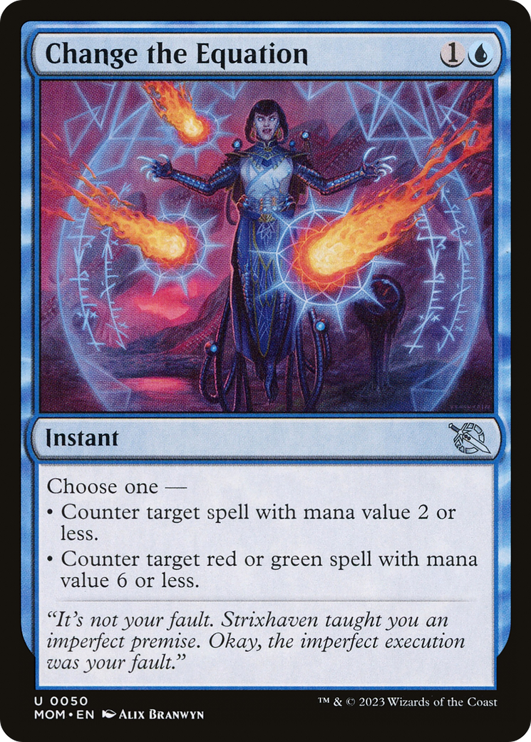 Change the Equation - Uncommon Instant card from March of the Machine