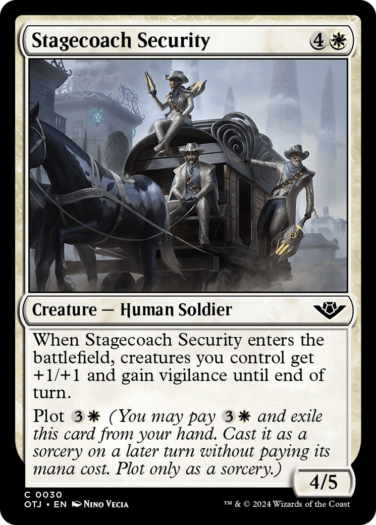 Stagecoach Security - Common Creature — Human Soldier card from Outlaws of Thunder Junction