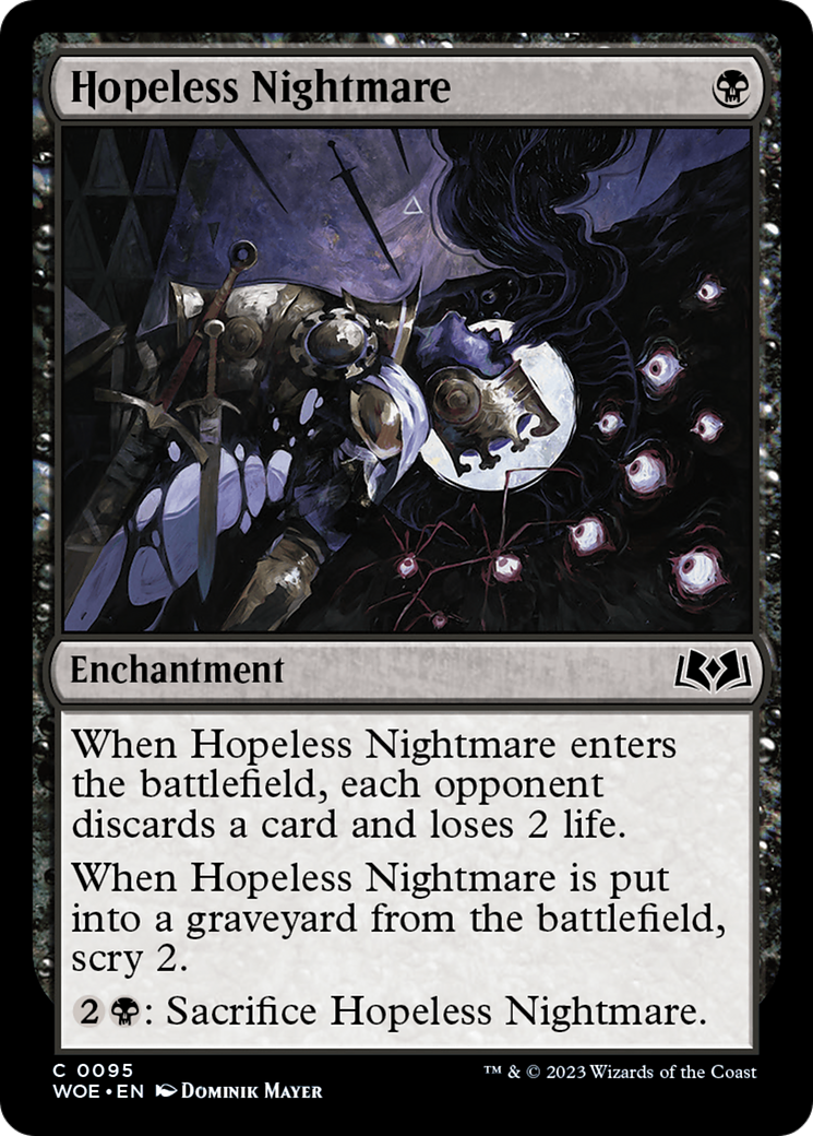 Hopeless Nightmare - Common Enchantment card from Wilds of Eldraine