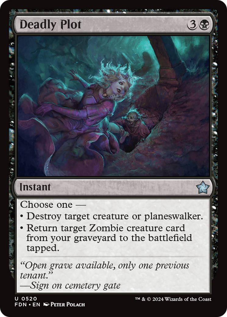Deadly Plot - Uncommon Instant card from Foundations