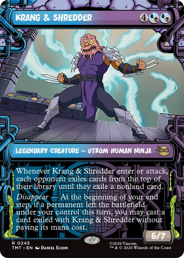 Krang & Shredder - Rare Legendary Creature — Utrom Human Ninja card from Teenage Mutant Ninja Turtles