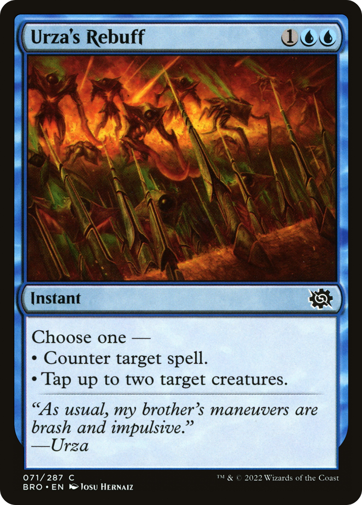Urza's Rebuff - Common Instant card from The Brothers' War