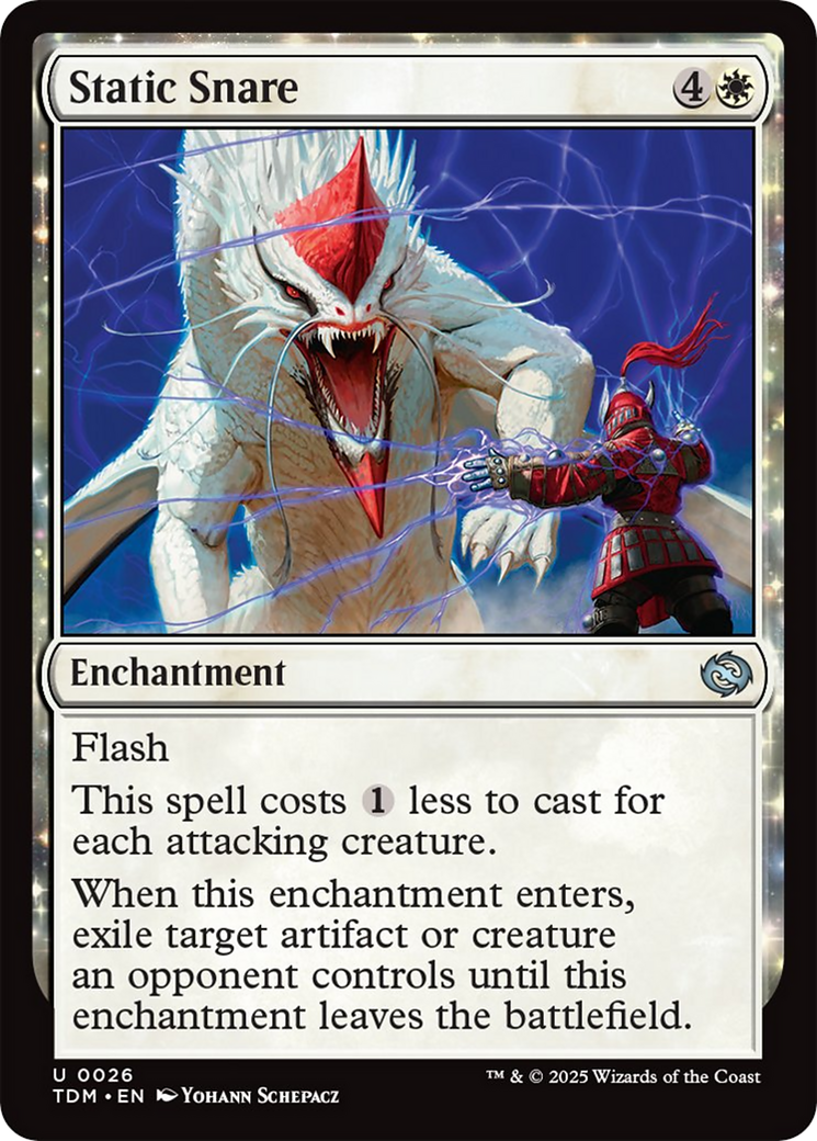 Static Snare - Uncommon Enchantment card from Tarkir: Dragonstorm