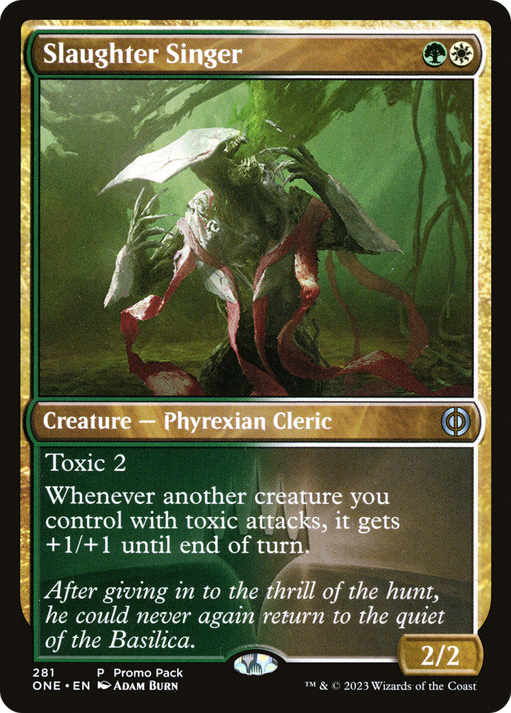 Slaughter Singer - Uncommon Creature — Phyrexian Cleric card from Phyrexia: All Will Be One