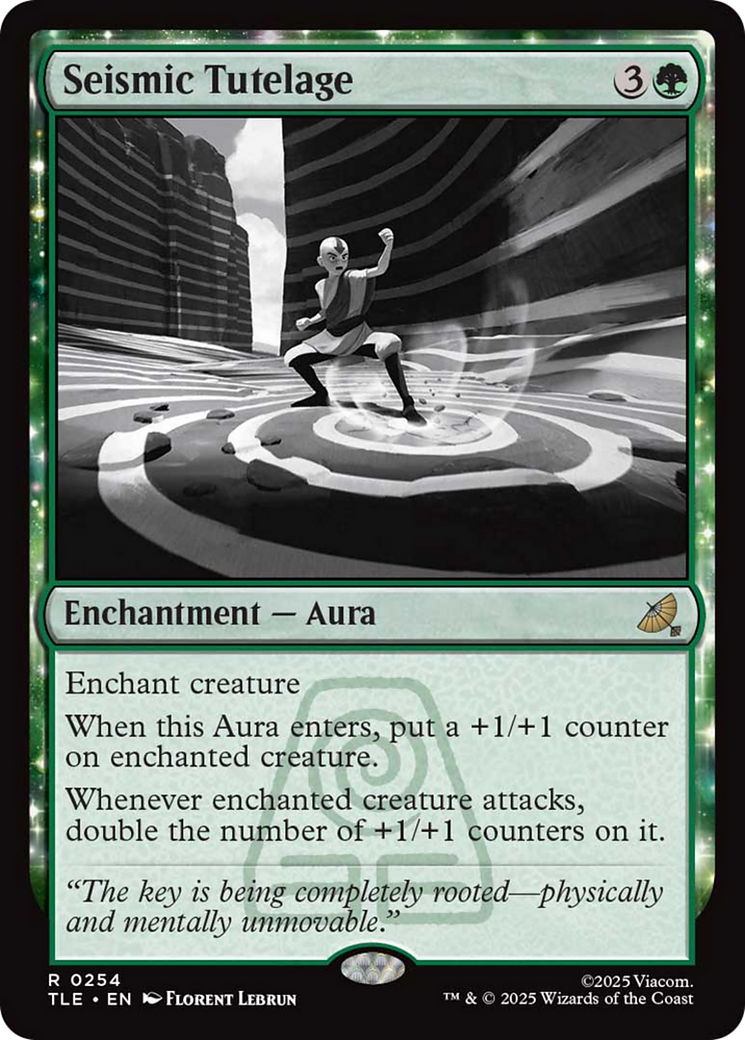 Seismic Tutelage - Rare Enchantment — Aura card from Avatar: The Last Airbender Eternal