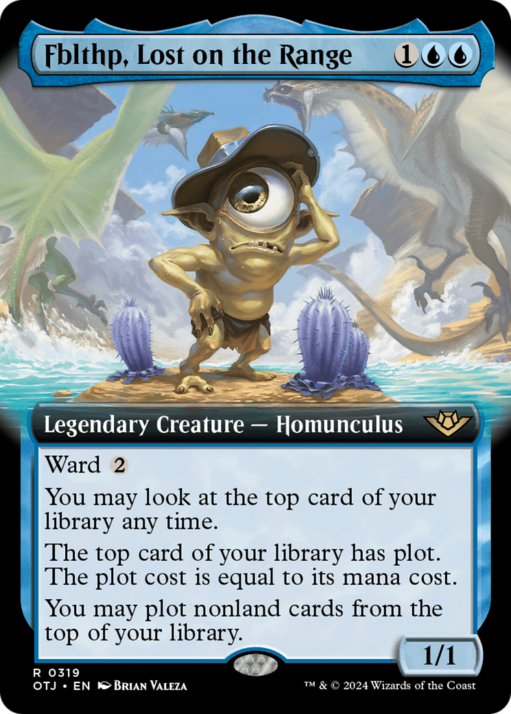 Fblthp, Lost on the Range - Rare Legendary Creature — Homunculus card from Outlaws of Thunder Junction