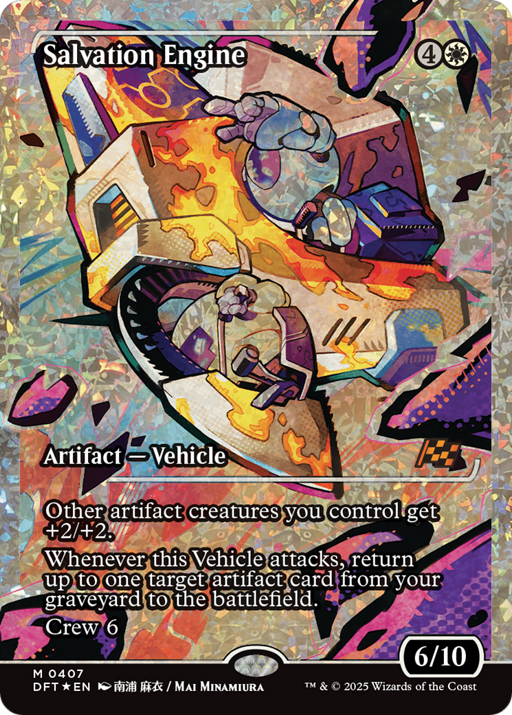 Salvation Engine - Mythic Artifact — Vehicle card from Aetherdrift