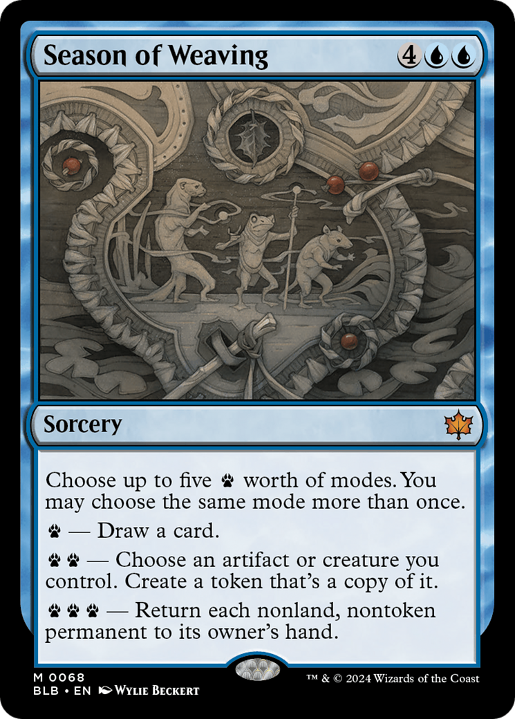 Season of Weaving - Mythic Sorcery card from Bloomburrow