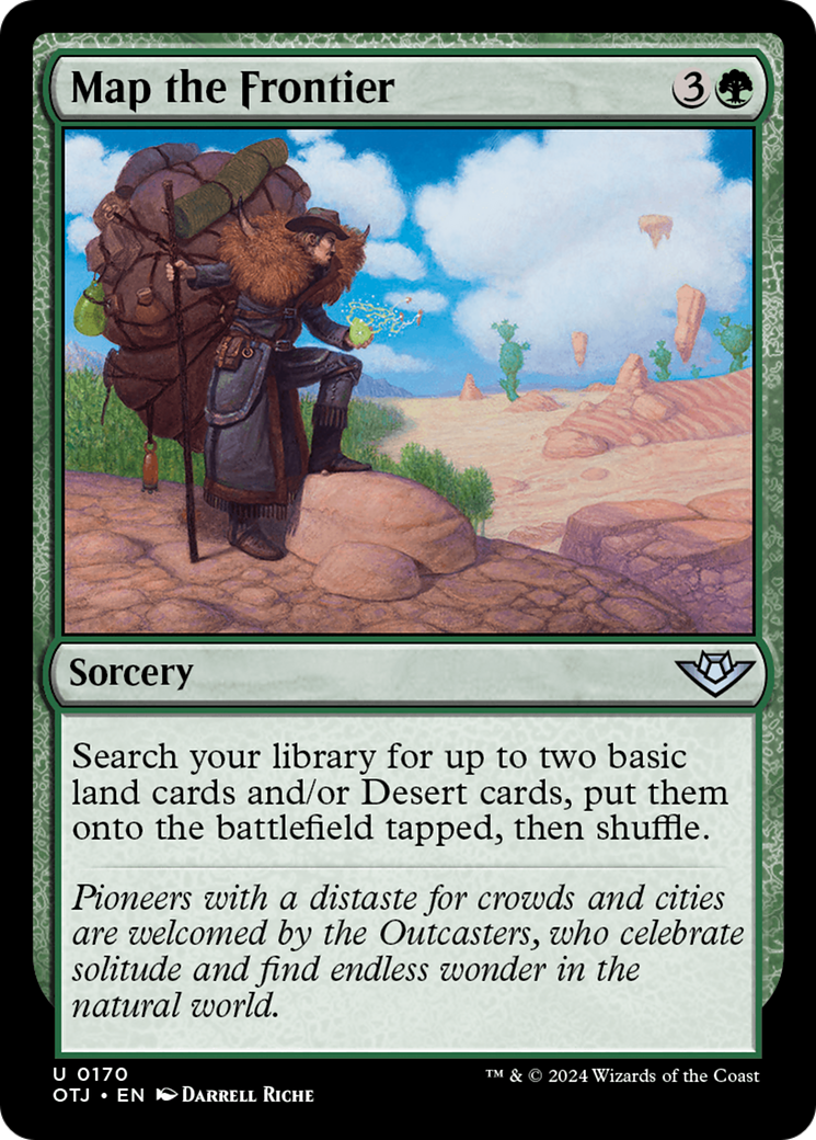 Map the Frontier - Uncommon Sorcery card from Outlaws of Thunder Junction