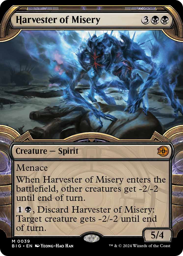 Harvester of Misery - Mythic Creature — Spirit card from The Big Score