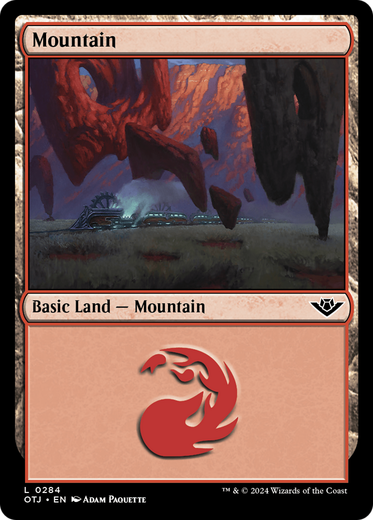 Mountain - Common Basic Land — Mountain card from Outlaws of Thunder Junction