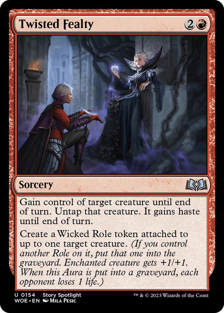 Twisted Fealty - Sorcery used in 33.3% of Mono-Red sideboards