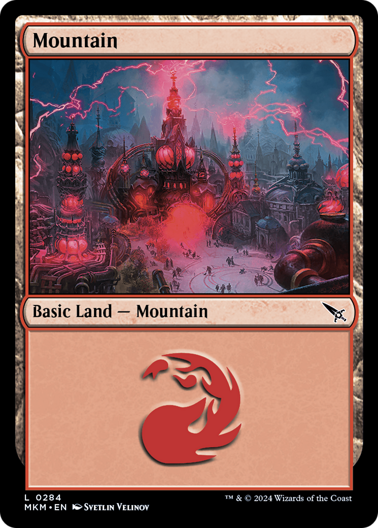 Mountain - Common Basic Land — Mountain card from Murders at Karlov Manor