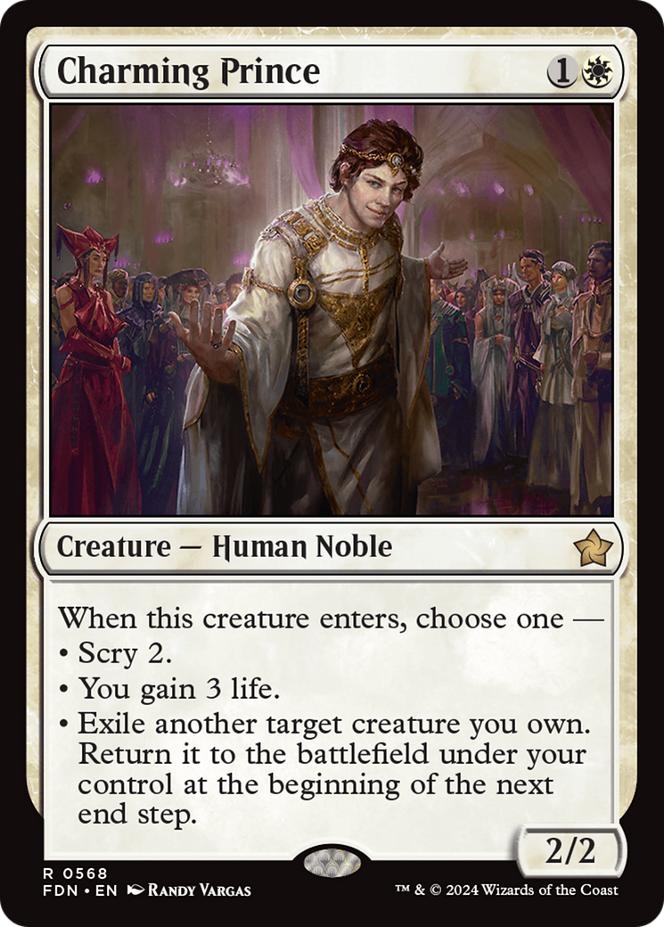 Charming Prince - Rare Creature — Human Noble card from Foundations