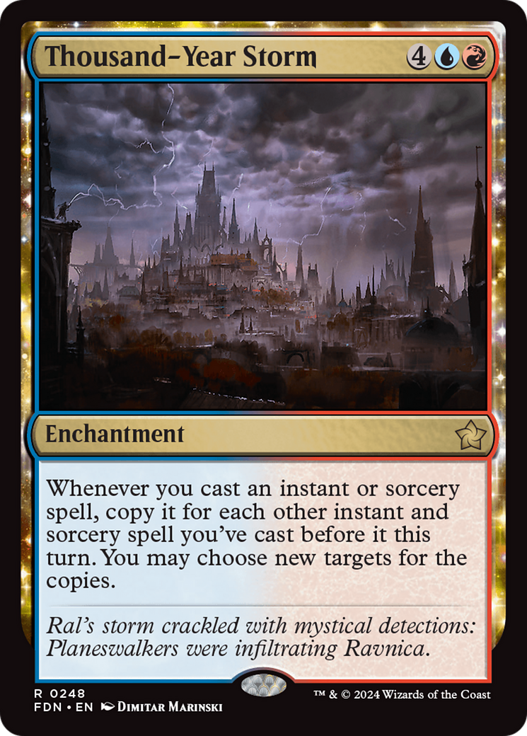 Thousand-Year Storm - Rare Enchantment card from Foundations