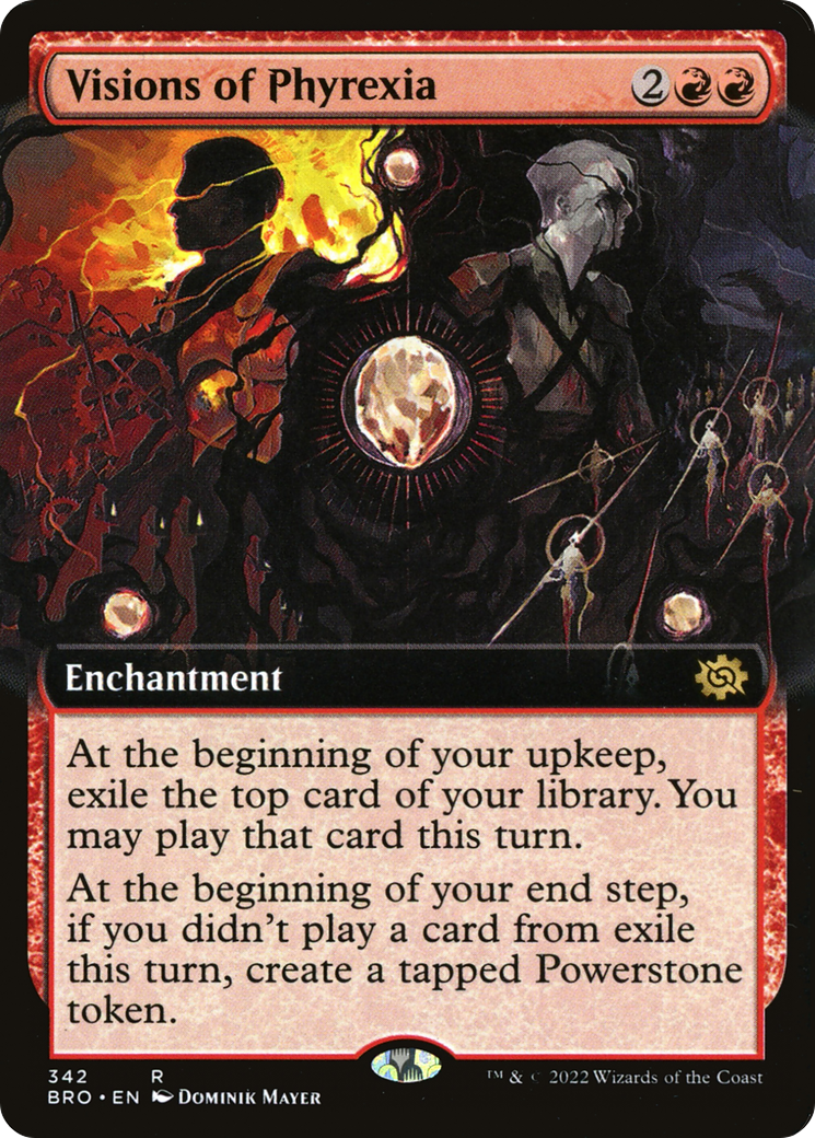 Visions of Phyrexia - Rare Enchantment card from The Brothers' War