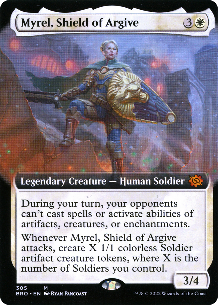 Myrel, Shield of Argive - Mythic Legendary Creature — Human Soldier card from The Brothers' War