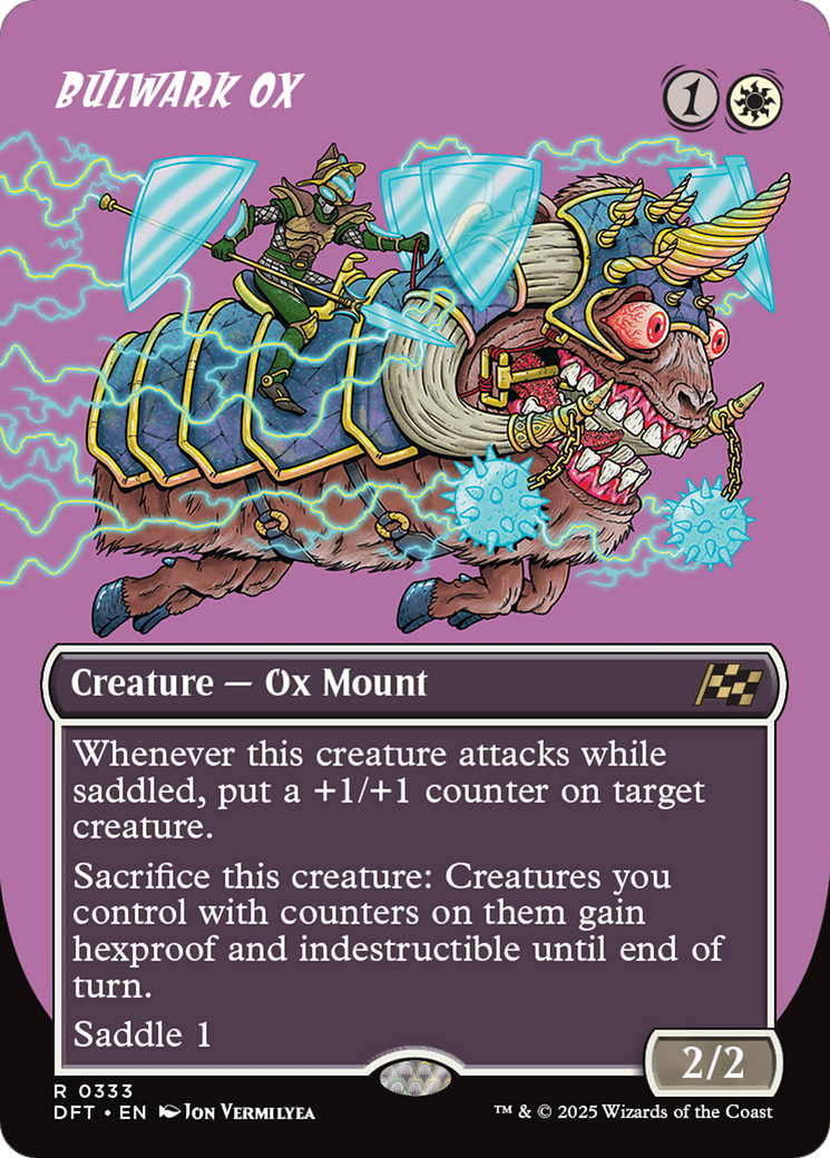 Bulwark Ox - Rare Creature — Ox Mount card from Aetherdrift