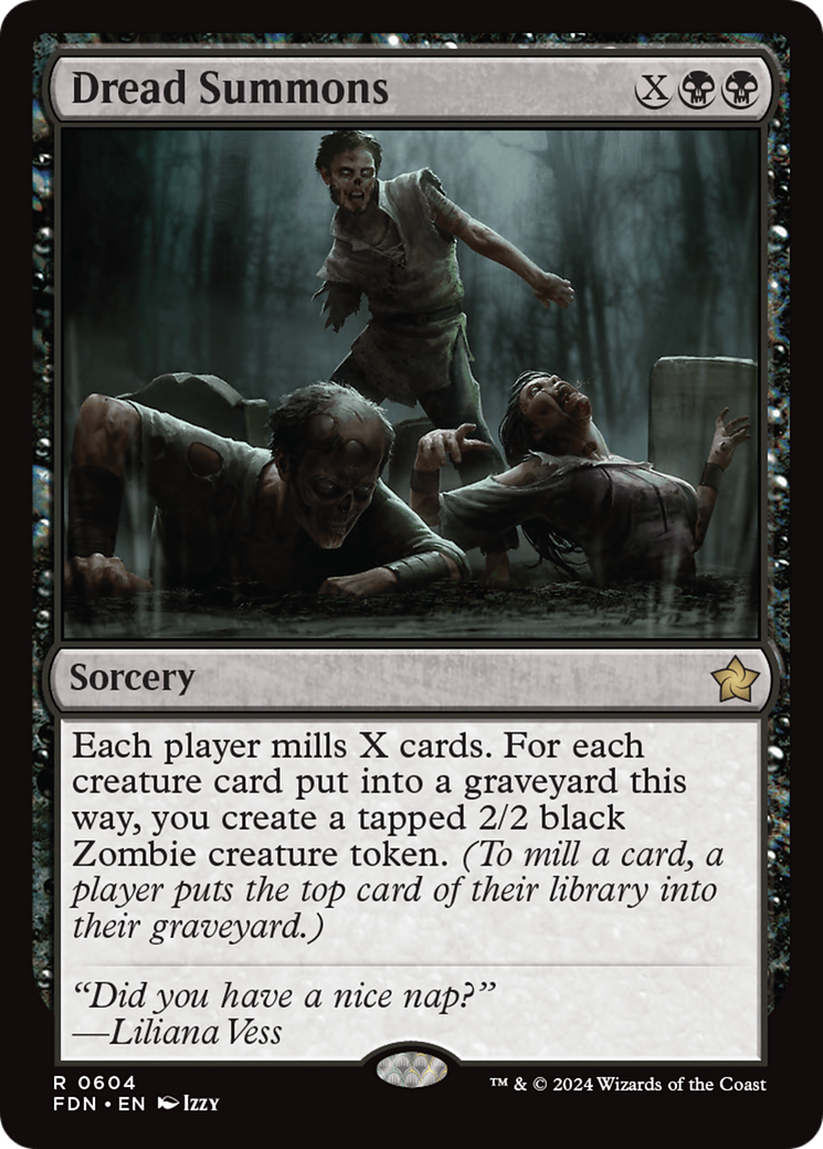 Dread Summons - Rare Sorcery card from Foundations