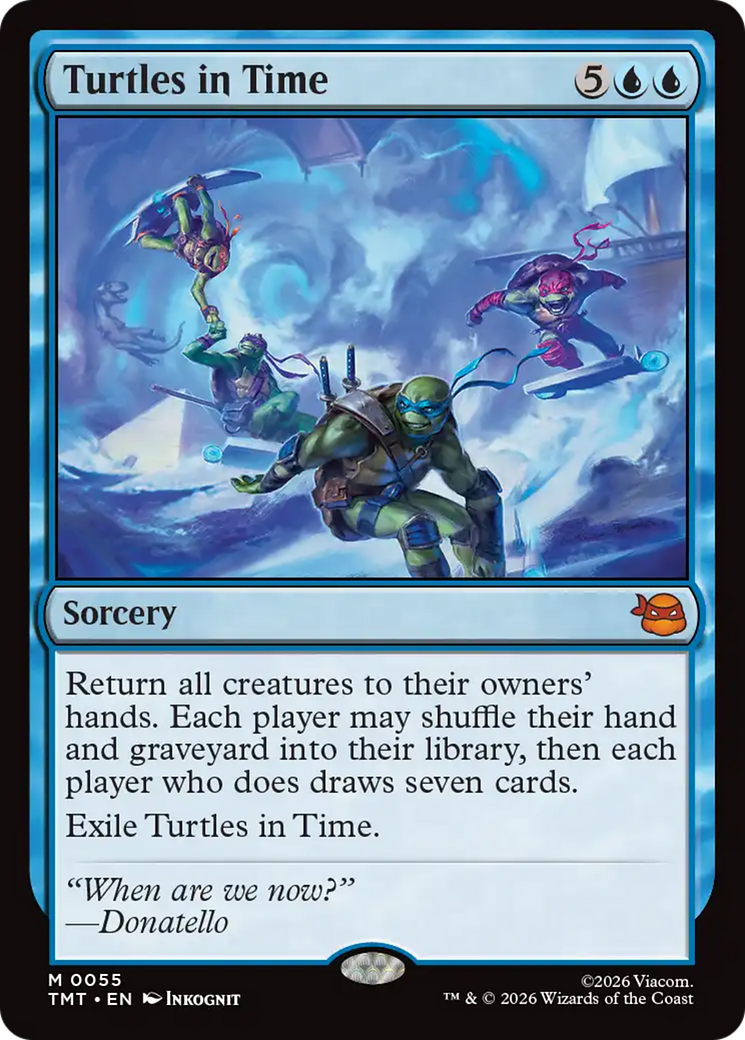 Turtles in Time - Mythic Sorcery card from Teenage Mutant Ninja Turtles