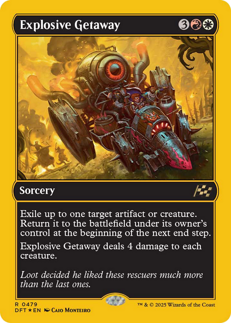 Explosive Getaway - Rare Sorcery card from Aetherdrift
