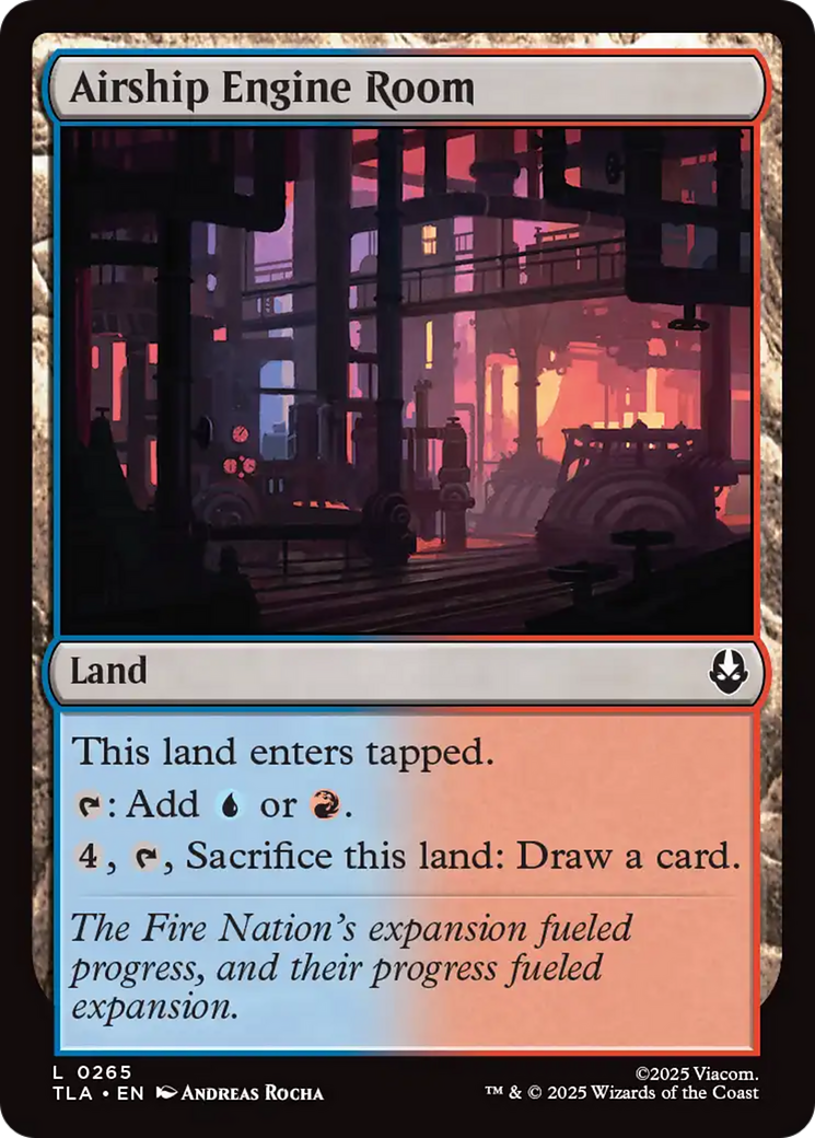Airship Engine Room - Common Land card from Avatar: The Last Airbender